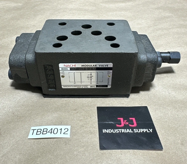 New | in-Stock Nachi OCY-G03-B-X-51 Valves/Fittings Indiana US | J&J Industrial Supply #521608