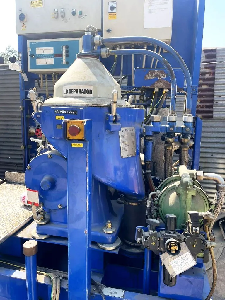 Alfa-Laval LOPX 705 SFD-34 lube oil clarifier skid, SS.
