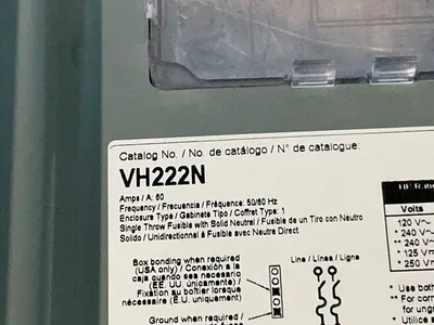 Used SCHNEIDER ELECTRIC VH222N Disconnects Ohio US | HGR 24 #1272636