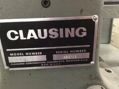 2921-530 Clausing 14″ Optical Comparator Model 4310