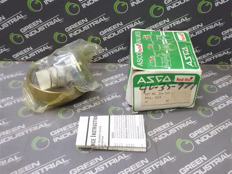 ASCO 304-357 Solenoid Valve Rebuild Kit New NIB