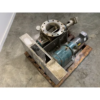 Used 10" Stainless Steel Flo-Tronics Rotary Airlock Feeder Valve
