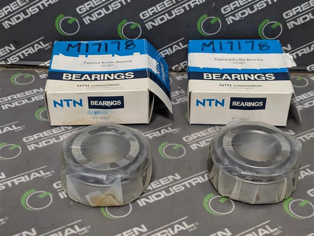 Lot of 2 NTN 4T-33207 Single Row Tapered Roller Bearings 35x72x28mm New NIB
