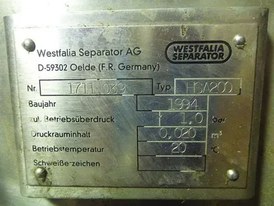 USED WESTFALIA HSA 200-06-777