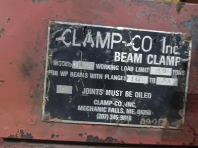 25 TON (50,000 LBS) CLAMP-CO MODEL #NS25 BEAM LIFTING CLAMP: YOBRO #24843
