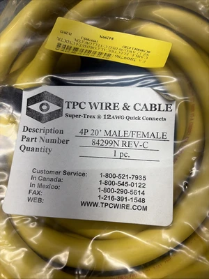 New | in-Stock TPC 84299N Cable & Wire Indiana US | J&J Industrial Supply #1295471