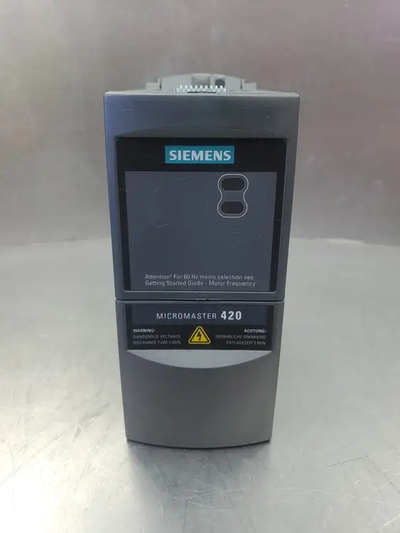 Used Siemens 6SE6420-2UC12-5AA0 MICROMASTER 420 Drive, B12/1.05 Variable Speed Drives South Carolina US | Palmetto Automation #1158296