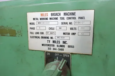 MILES (TY) MB8-24-120R Vertical Broaches | Mohawk Machinery (7)