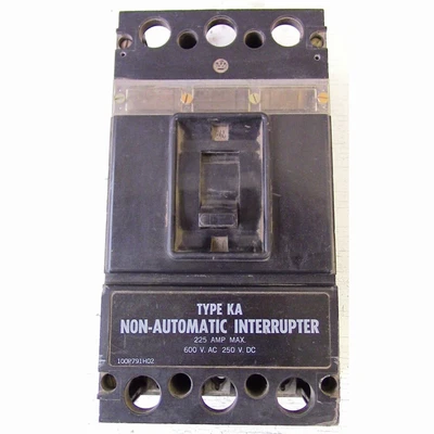 Westinghouse 3 Pole 225 Amp KA Breaker