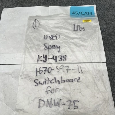 Used Sony KY-438 1-670-597-11 Automation Control (HMI) California US | Davliegogo LLC #1706403
