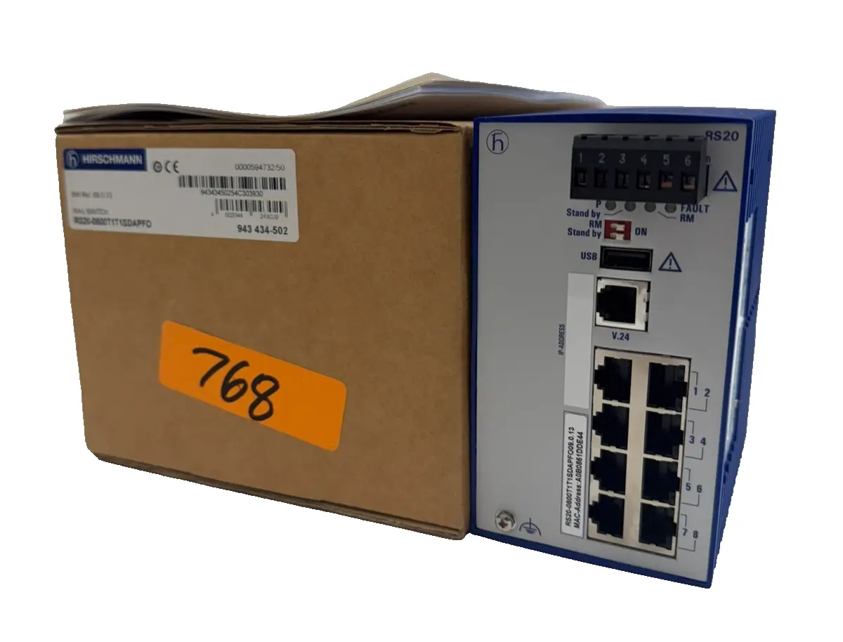 NEW HIRSCHMANN RS20 RAIL SWITCH RS200800T1T1SDAPFO09.0.13