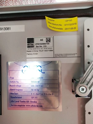 (2) Alfa-Laval EPC-60 control panels.