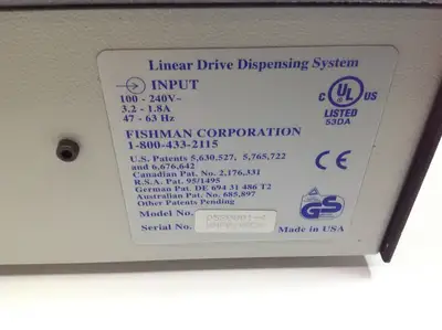 USED FISHMAN LINEAR DISPENSING SYSTEM D520001-4
