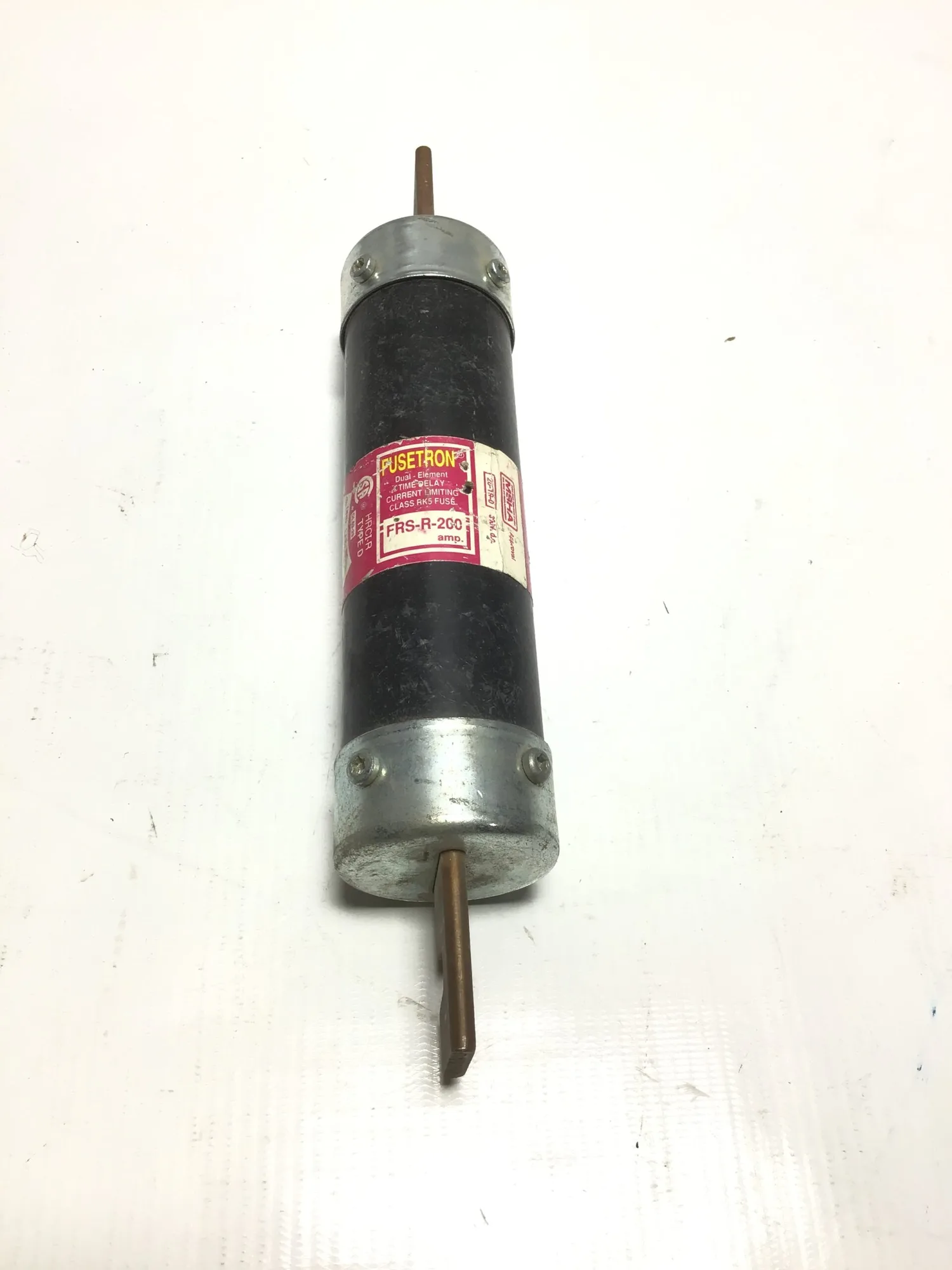 Fusetron FRS-R-200 Dual Element Time Delay Fuse Class RK5 300VDC