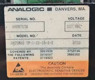 Analogic Digital AN25M00 TP-1-XX-10-X-X Panel Instrument loc3D40