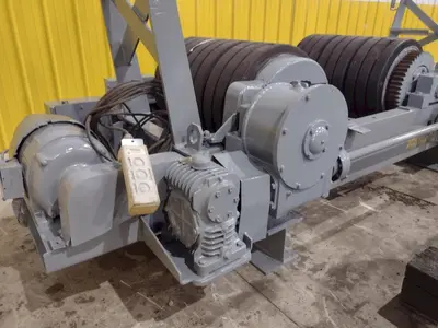 120 TON (240,000 LBS) RANSOME PANDJIRIS POWERED TANK TURNING ROLLS, POWER & IDLER: STOCK #23143