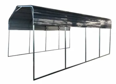 Landhonor 11 x 19 Ft  Metal Garage Shed with Double Front Doors (LHR-MS1119)