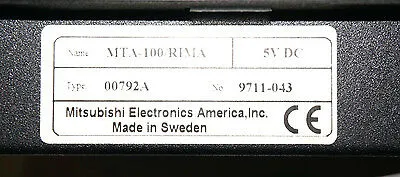 USED MITSUBISHI MTA-100/RIMA OPERATOR INTERFACE 00792A MTA100RIMA
