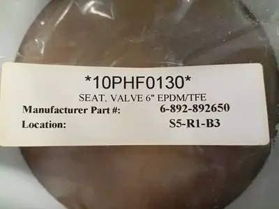 6" EPDM/TFE Valve Seat 6-892-892650