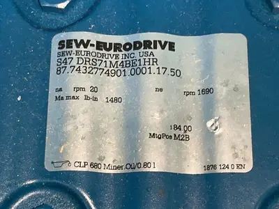 Used SEWEURODRIVE S47 DRS71M4/BE1HR Motors (misc) Ohio US | HGR 24 #1404906
