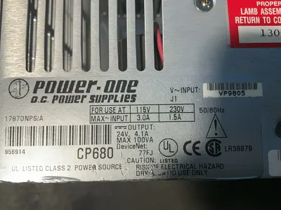 Used POWERONE 1787DNPS/A DC Power Supplies Ohio US | HGR 24 #1355815