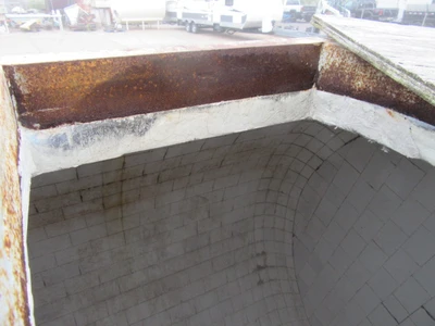 80" x 72" Netzsch Pebble Mill, 940 gallons, Ceramic Alumina Brick Lined, Unused