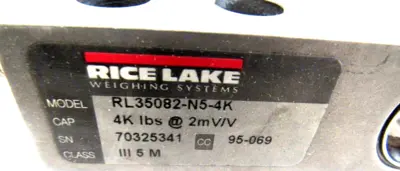 USED RICE LAKE RL35082-N5-4K LOAD CELL RL35082N54K