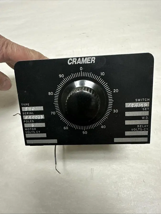 New | in-Stock CRAMER 540 Industrial Controls Ohio US | Surplus Asset Holdings #1236588