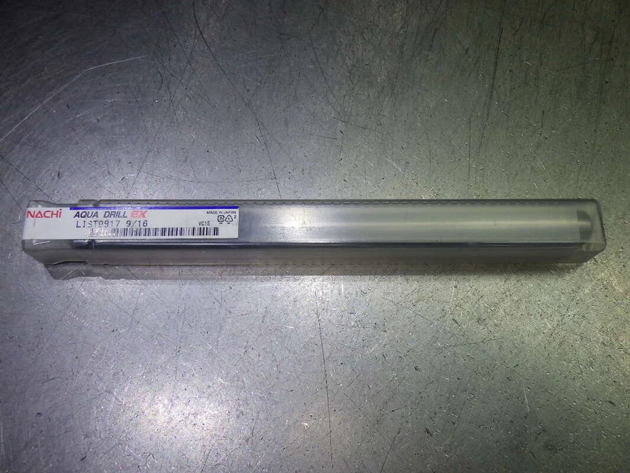 Nachi 9/16" Flat Bottom 10xD Carbide  Drill 12mm Shank 9/16 L9817 (LOC1318D)