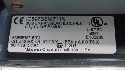 GE Fanuc IC697BEM711N Series 90-70 Bus Expansion Reciever Module Used