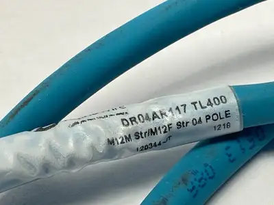 USED ALPHA WIRE SENSOR / ACTUATOR CORDSET MALE M12 4-PIN 64" CUT