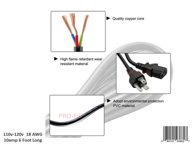 Used _UNKNOWN_ POWER CABLE 12FT Parts & Accessories (Material Handling) | ProFill Inc #948342