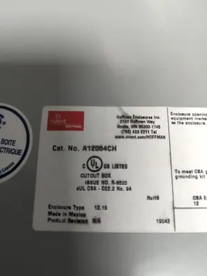 New | in-Stock HOFFMANN A12064CH Miscellaneous Equipment (Electrical & Power) | Surplus Asset Holdings #1200208