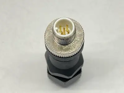 USED MENCOM FIELD WIREABLE CONNECTOR MALE M12 5-POLE
