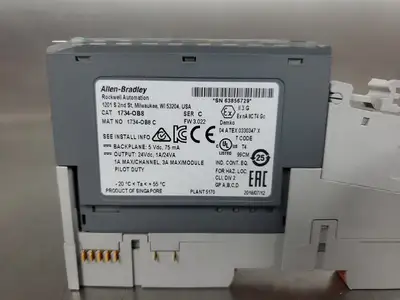 USED Allen-Bradley 1734-OB8 Output Module w/1734-MB Base