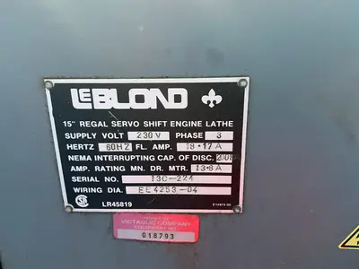 Used LEBLOND 15” REGAL Engine Lathes Ohio US | HGR 24 #1289701
