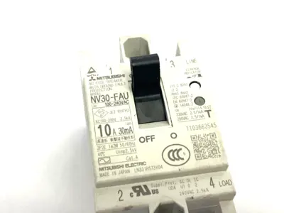 USED MITSUBISHI NO-FUSE CIRCUIT BREAKER 2-POLE