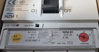 Eaton NZMB1-AF40-NA 40A Cat A Circuit Breaker loc4D14