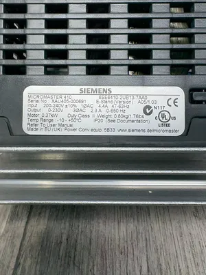 SIEMENS 6SE6410-2UB13-7AA0 Electrical/PLC/Automation | ESS Industrial Equipment Sales (8)