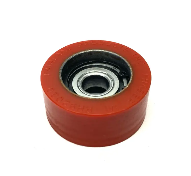 New | in-Stock None Abrasion-Resistant Threaded-Stud Idler Roller, 80A Red Hard Durom Conveyor Parts Michigan US | Maverick Industrial Sales #1396690
