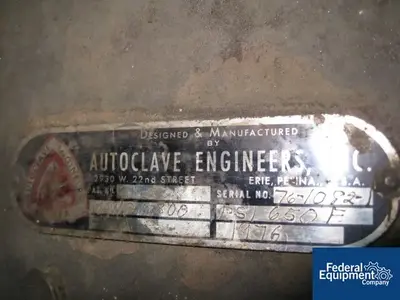 USED Parker Autoclave Engineers 1 LITER AUTOCLAVE ENGINEERS AUTOCLAVE, 5800#