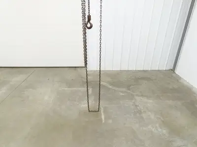 CM Cyclone 1 Ton 2000Lb Manual Chain Fall Hand Hoist 8' 6" Lift