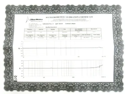 NEW VIBRA-METRICS 8002CFM ACCLEROMETER