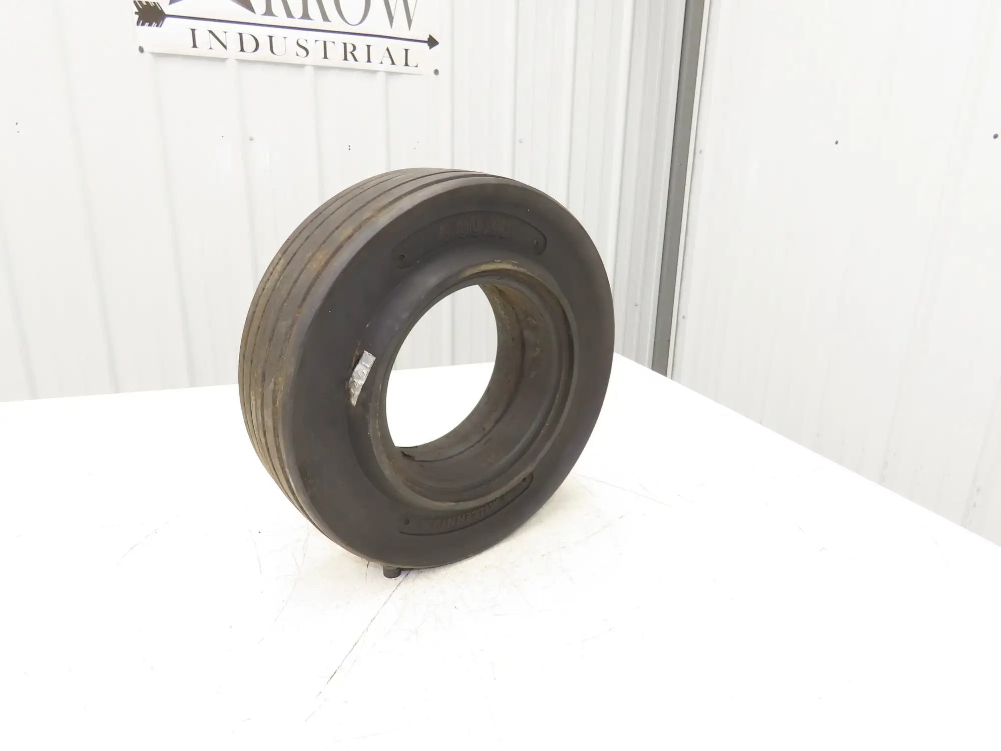 Millenium 4.00X8 Forklift Tire Resilient Solid Solver Black