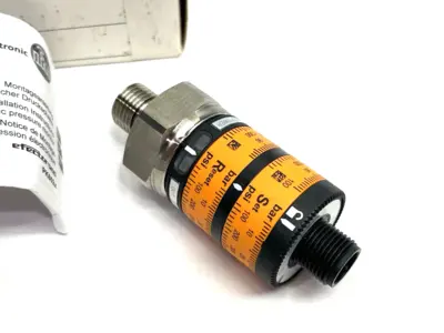 USED IFM PRESSURE SWITCH WITH INTUITIVE SWITCH POINT PK-100-SFG14-HCPKG/US
