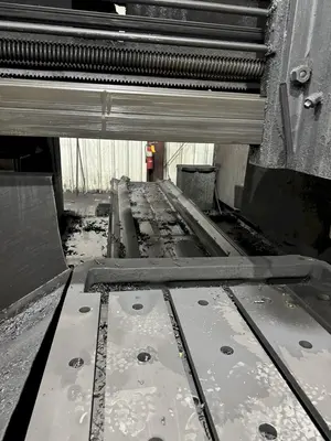 44" x 144" GRAY DOUBLE SIDED PLANER MILL. STOCK #0134825