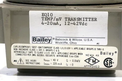 NEW BAILEY EQ10 TEMPERATURE TRANSMITTER 12-42VDC