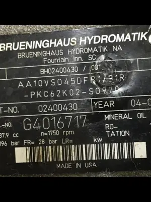USED REXROTH AA10VS045DFR131RPKC62K02