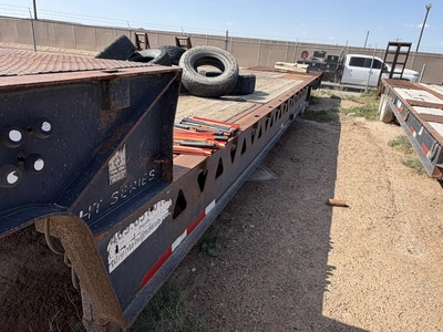 Used 2000 TRAIL KING TK70HT-782 HYDRAULIC DROP DECK TRAILER Lowboy Trailers Texas US | Miedema Asset Management Group #1315857