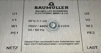 USED BAUMULLER BFN3-1-28